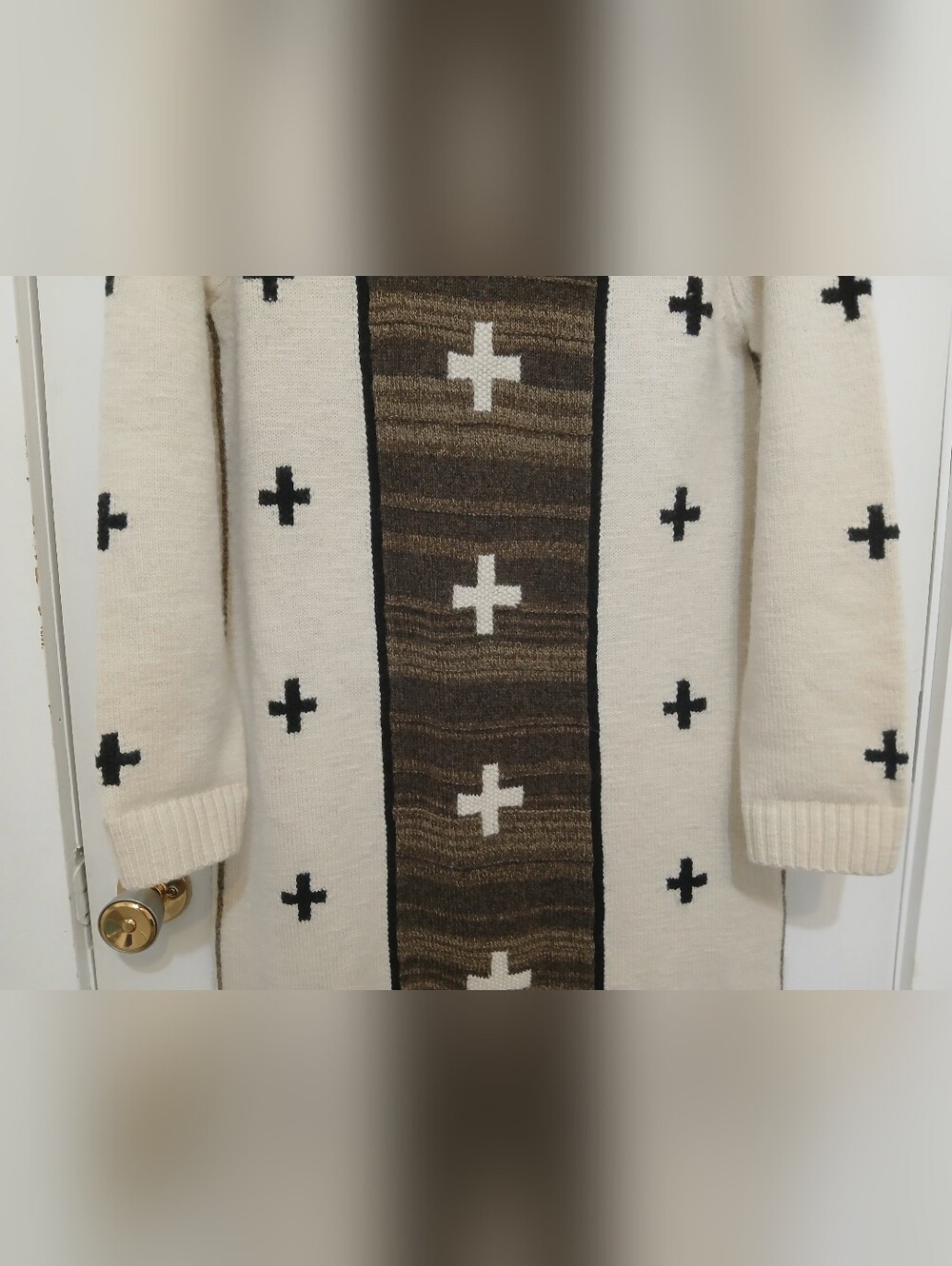Polo Ralph Lauren X Naomi Glasses Wool-Blend Dress XL Southwestern Native Navajo - Picture 7 of 16